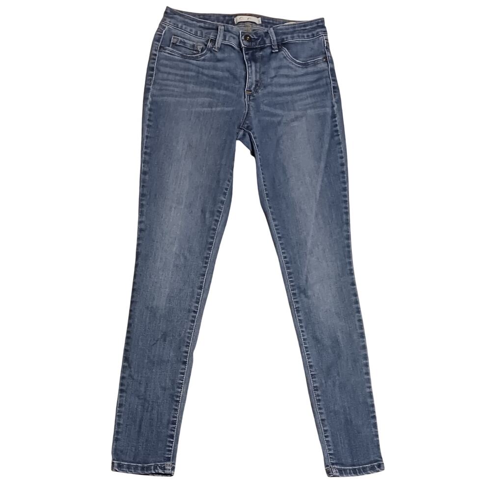 Jessica Simpson Kiss Me Super Skinny Low-Rise Jeans Size 4 25Wx28L Faded Blue